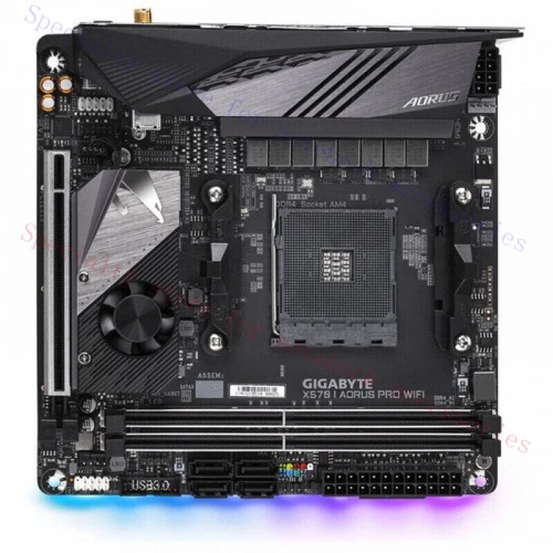 Tarjeta Madre Gigabyte X570 I AORUS PRO WIFI AMD X570 Socket AM4 DDR4 M.2 Mini-ITX, Calificación A+