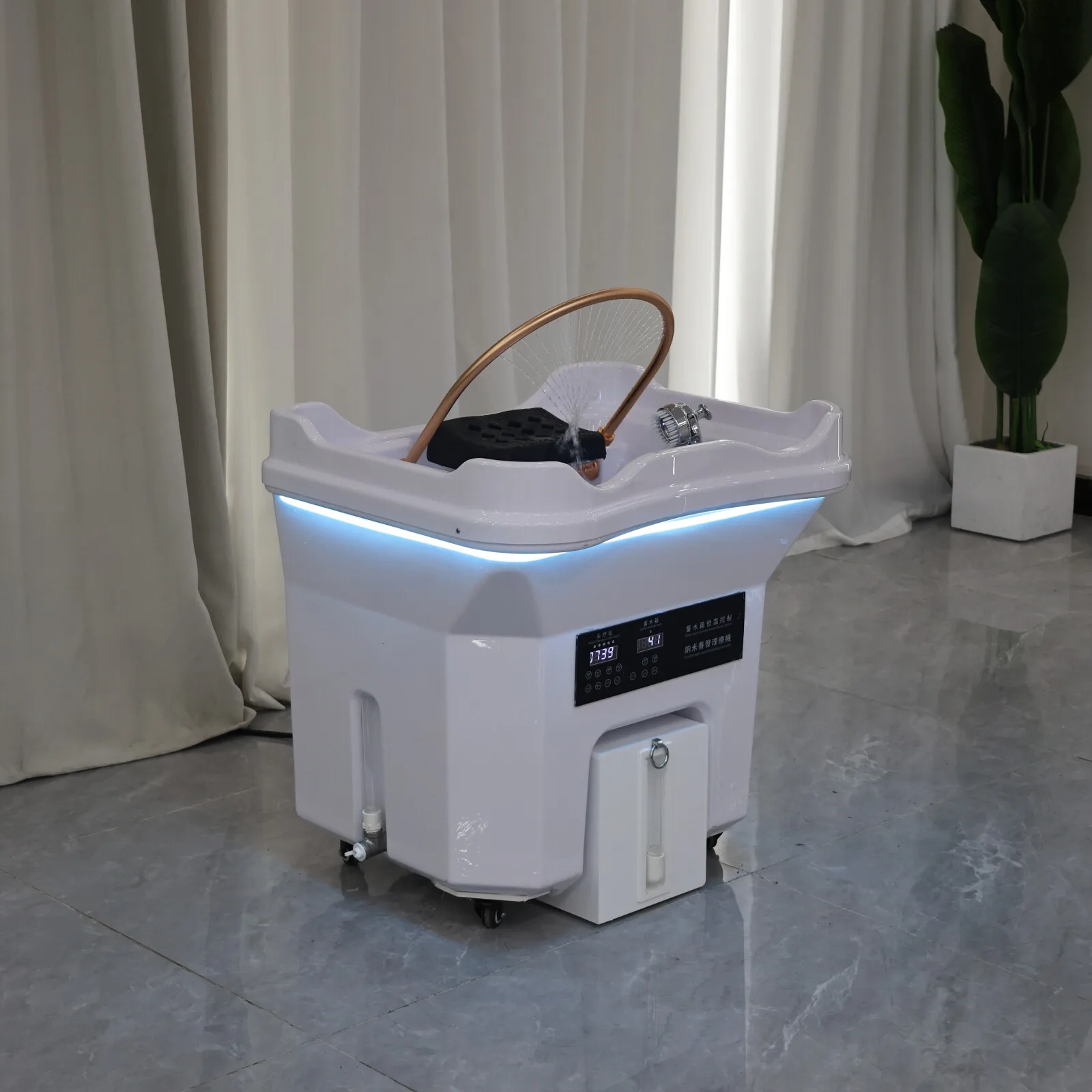Hair Washing Head Therapy SPA No Plumbing Portable Shampoo Basin Sink With Water Tank Head Spa for Beauty Salo