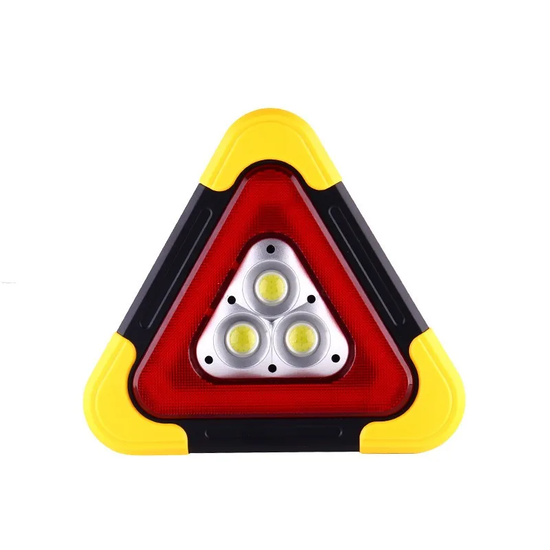 Automotive Tripod Car Triangle Warning Signs Automatically Light Up Tripod Parking Reflective Solar Emergency Lights