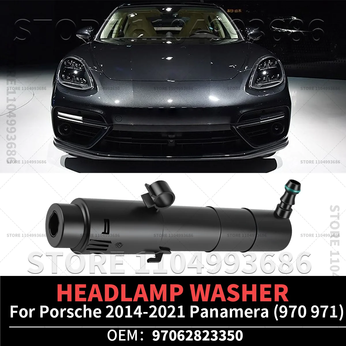 

For 2014 2015 2016 2017 2018 2019 2020 2021 Panamera (970 971) Headlamp Washer (LH and RH Universal) OEM 97062823350 971955965