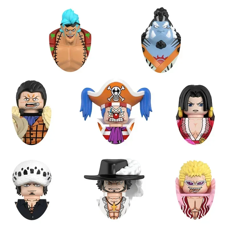 WM6192 Franky Sir Crocodile Buggy Dracule Mihawk Boa·Hancock Jinbe Trafalgar D.Water Law Building block boy birthday toy