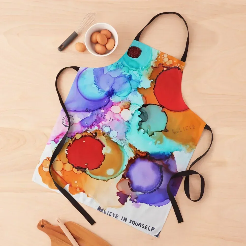 

Believe in yourself (happy art) Apron Chef Uniform For Men kitchen gadgets Apron