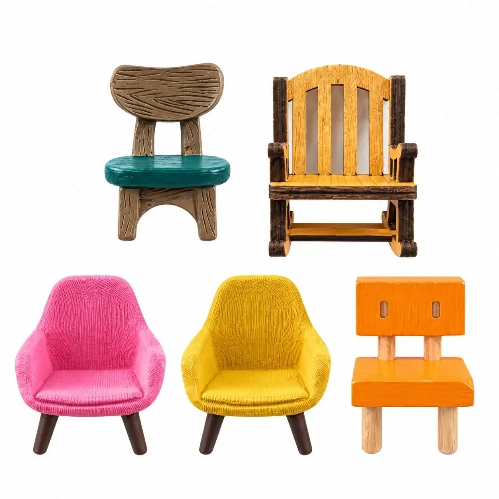 PVC Fridge Magnet Miniature Size Creative Style Chair Magnet Simulation Design Chair Shape Sofa-shaped Fridge Magnet