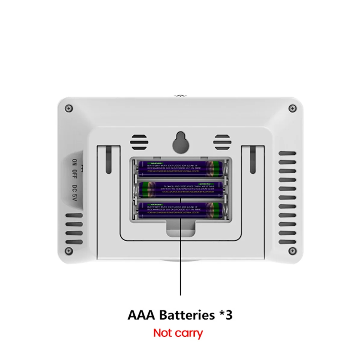AA98 Wireless Weather Station Barometer Color LCD Screen Temperature Humidity Meter 433 Weather Station Forecast Sensor White