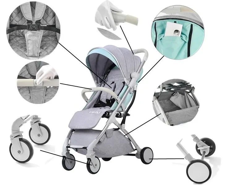 Tianrui 2020 neues Modell leichte Kinderwagen Fabrik