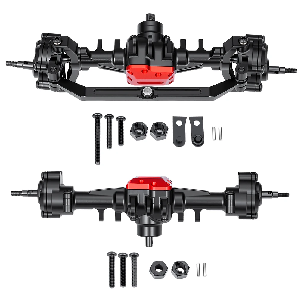 YEAHRUN Aluminum Portal Axle Front Rear Axles for 1/18 RC Micro Crawler Car TRX4M Upgrade Parts
