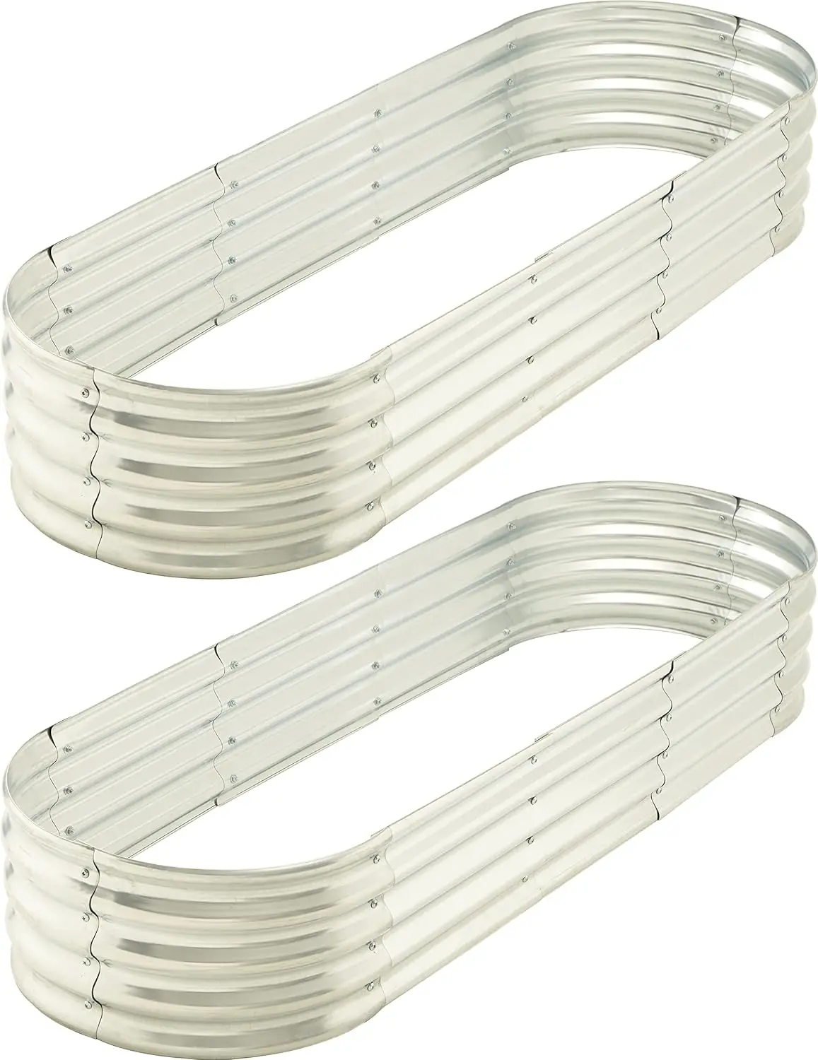 

6x2 ft Metal Raised Garden Bed Elevated Planter for Vegetables Flowers Herbs (2 Pack)