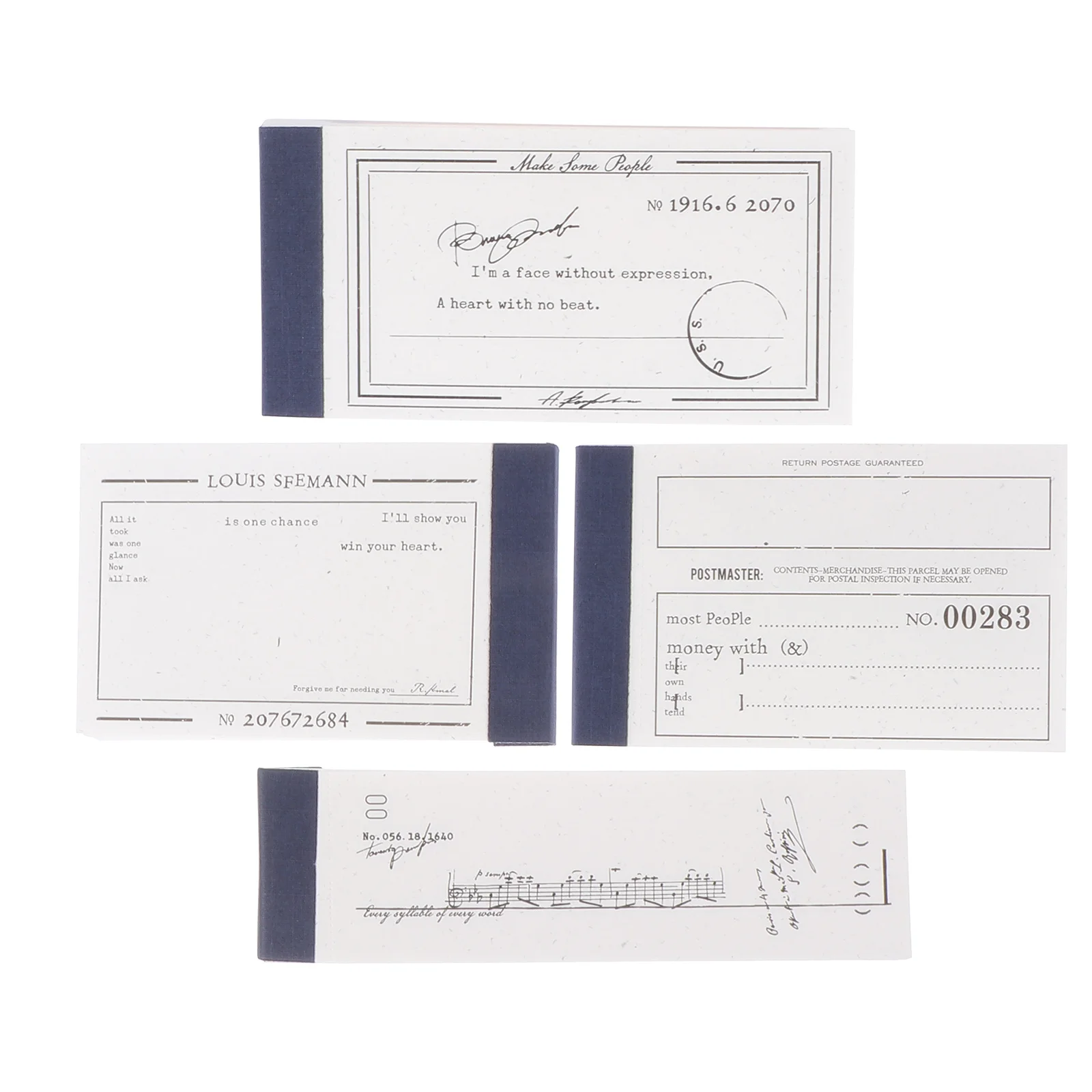 

4Pcs Practical Paper Notepads Portable Daily Planner Writing Memo Pads Office Students Stationery Time Plan Notepads