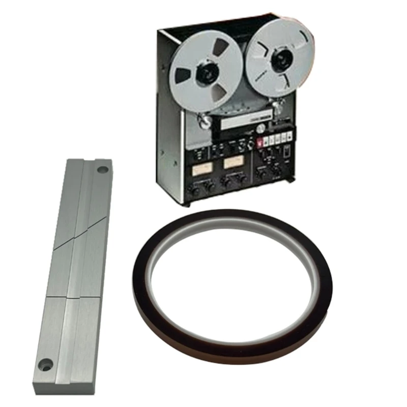 Precise Tape Splicing Tool 1/4 10 Inch Tape Splicing Set for Revoxsonido 1/4 10Inch Open Reel Tapes Accessories