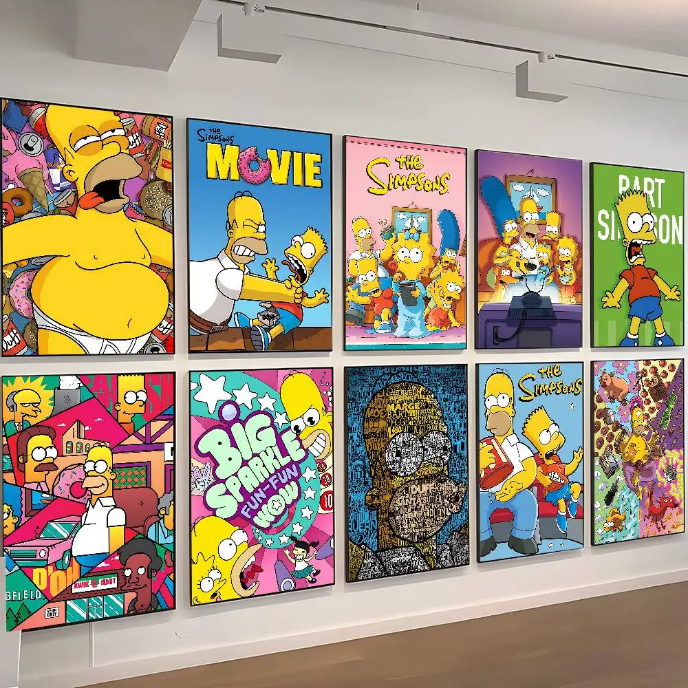 Affiche drôle de Simpson imprimée A5 A4 A3 A2, décor artistique mural pour chambre, bureau, cadeau pour les Fans