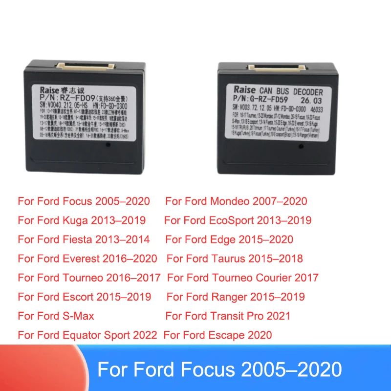 G-RZ-FD59 RZ-FD09 CANBUS Decoder Module For Ford Focus Mondeo Kuga Fiesta EcoSport Car Stereo Interface Adapter