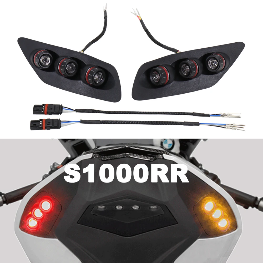 For BMW S1000RR 2021-2022 New Rear Lights Motorcycle LED Turn Signal Indicators Directional Flasher Light Taillight S1000RR 2020