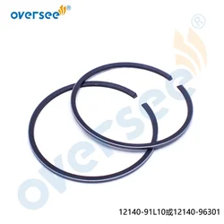 OVERSEE 12140-91L10, 12140-96301 Piston Ring Set For Suzuki 2T DT30 30HP Outboard Engine Motor Part