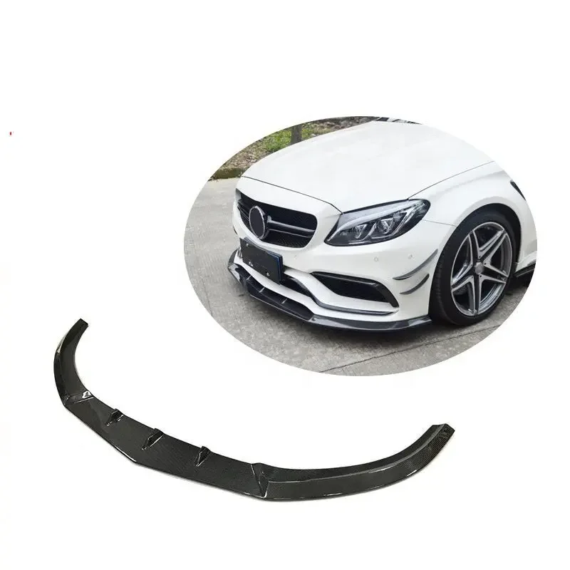 

Auto Parts Carbon Fiber C63 Front Lip For Mercedes Benz C Class W205 2015 2016 2017 2018 2019 2020