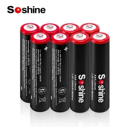 Soshine 1.5 Volt 1200mAh Batteries AAA 1.5V Lithium Battery Non-Rechargeable Battery for Flashlights Electronic Doorbell Toys