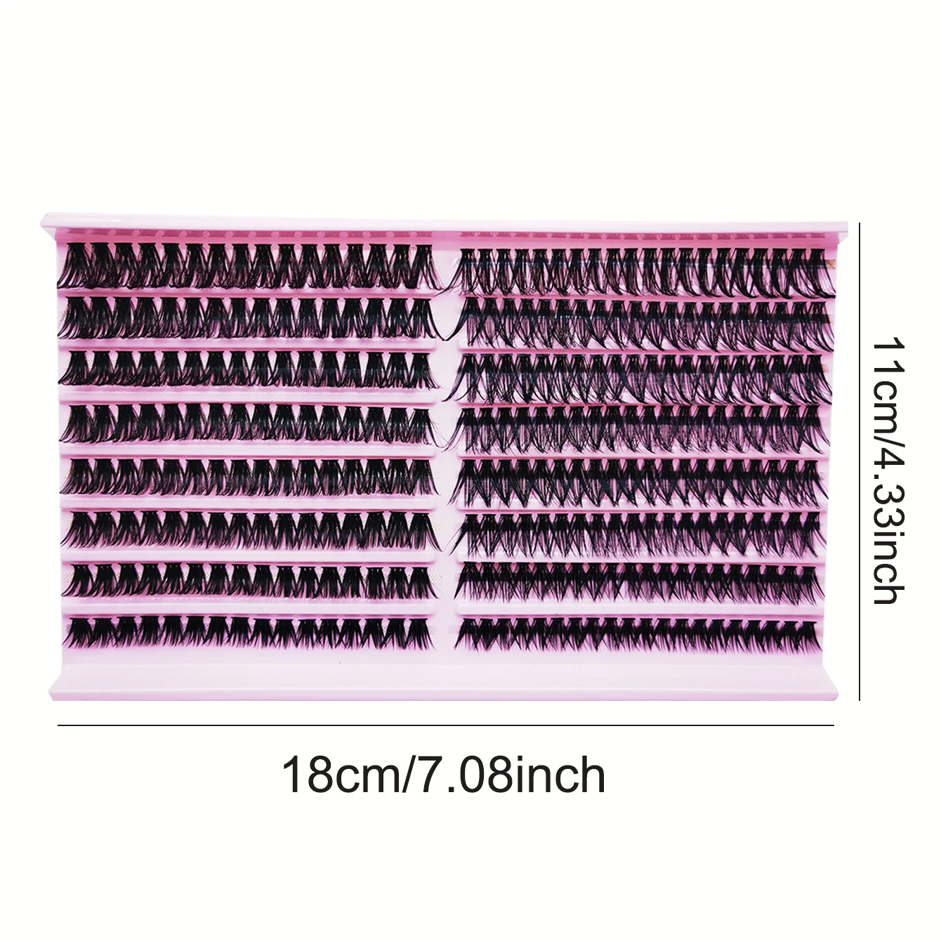 ミックスシングルクラスター 60P80P-0.07D カールセルフグラフトまつげ - 太く、カールした、柔らかく、ふわふわ、自然なウェーブ、濃密なまつげ