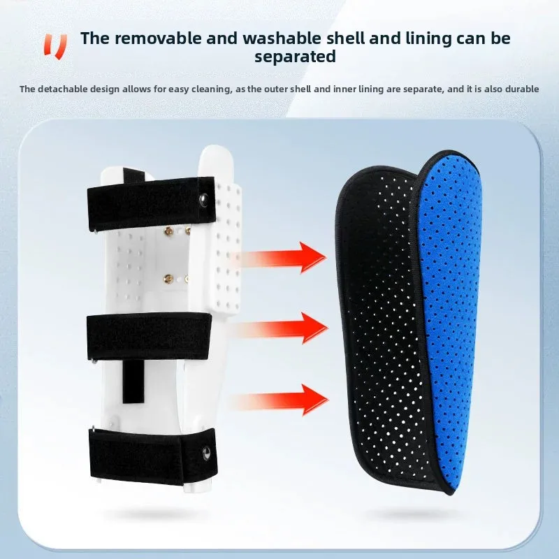 1Pcs Pain Relief Breathable Calf Fixing Brace Adjustable Leg Fracture Support for Sprain Ligament Tear Rehabilitation Orthotics