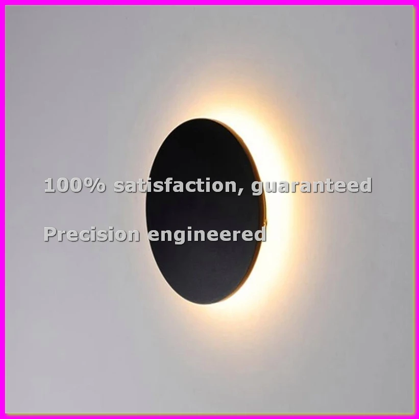 LED Waterproof Outdoor Wall Lights Round Home Decorative Wall Lamp for Garden,Balcony Porch French Front Door IP65-ABLA