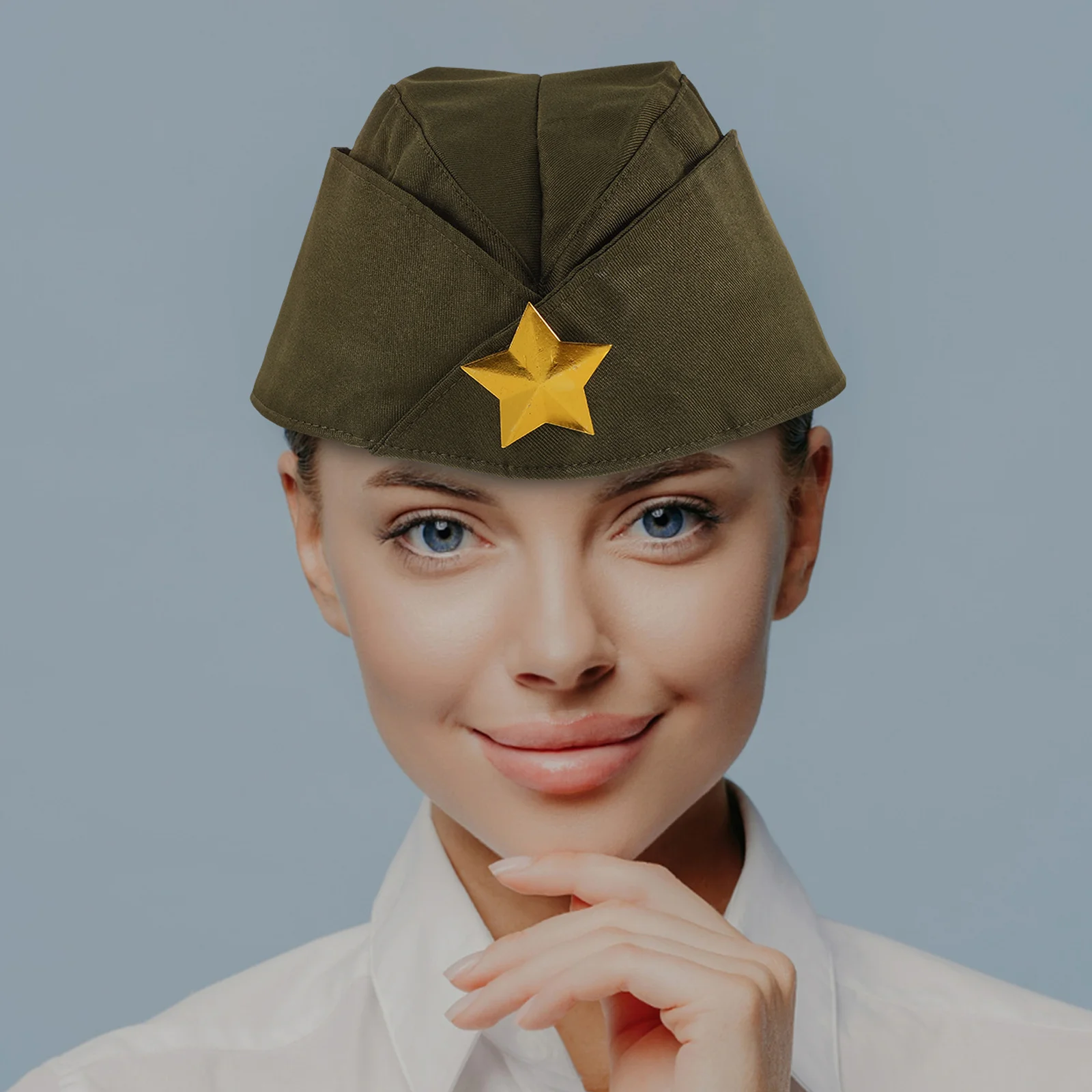 1 قطعة قبعة قارب بحار أخضر عسكري كلاسيكي عتيق قبعة الذروة Tricorne لأداء الحفلات التنكرية في الهواء الطلق خفيفة الوزن #5