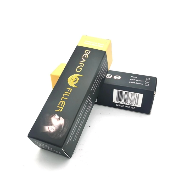 Beard Filler with Brush for Men Beard Filling Pen Cream Creates Natural Looking Beard Waterproof Sweatproof Long Lasting