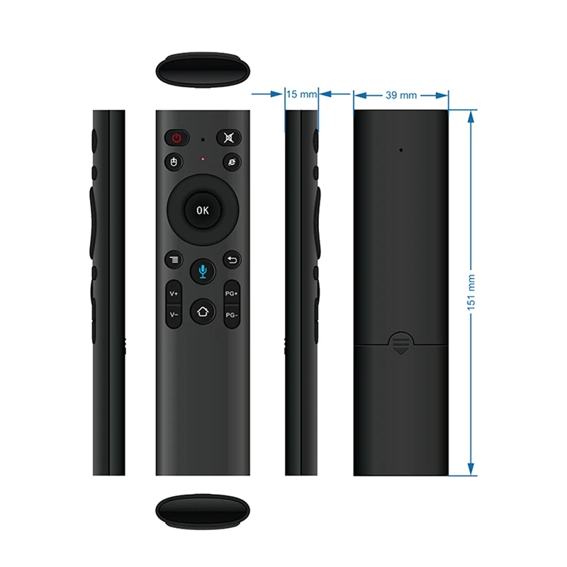 Bluetooth Remote Voice Control Remote Control Q5+ For Smart TV Android Box 2.4G Wireless IPTV Voice Remote Control