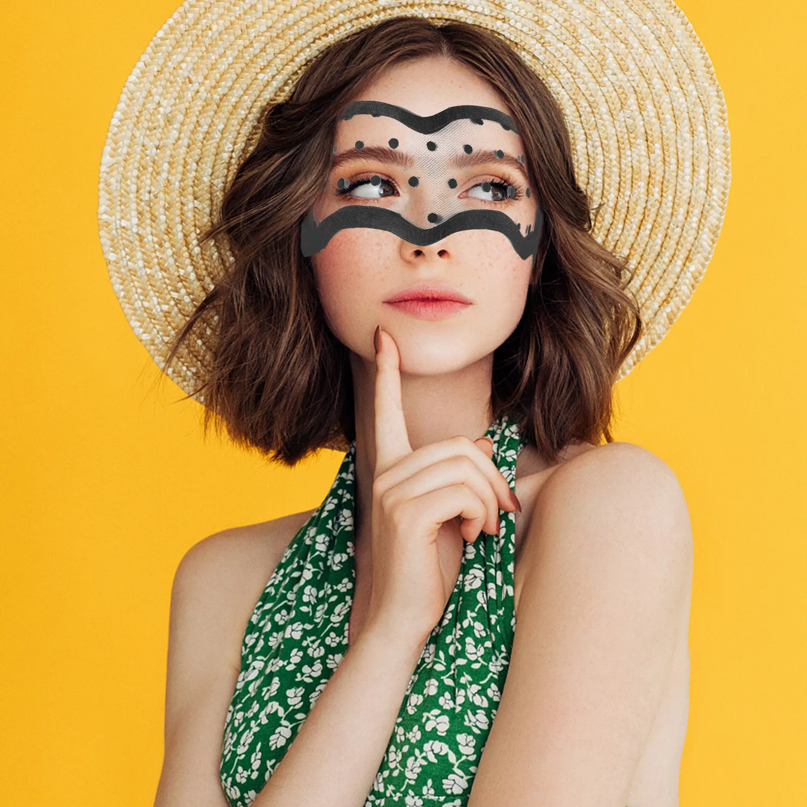 

Masquerade Eye Mask Mesh Adjustable Ribbon Soft Material Halloween Party Mask Women Vintage Style Fancy Dress Mask,