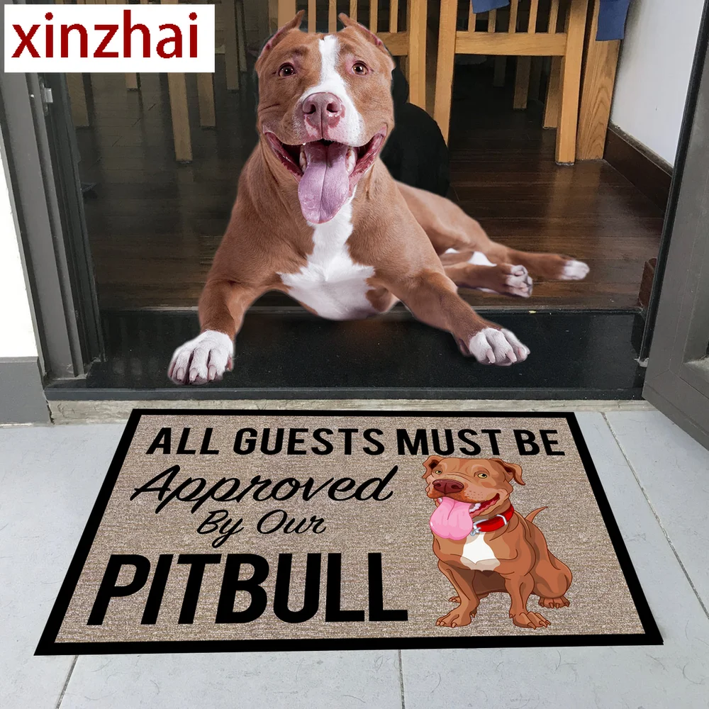 CLOOCL All Guests Must Be Approved By Our Beagles Doormat 3D Print Pet Dog Doormat Non Slip Floor Mat Decor Porch Drop Shipping