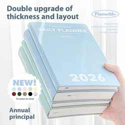 New Planwith 2026 Annual Plan Schedule Notebook, A5 Soft Cover Annual Calendar Work Plan Management Efficiency Portable Manual