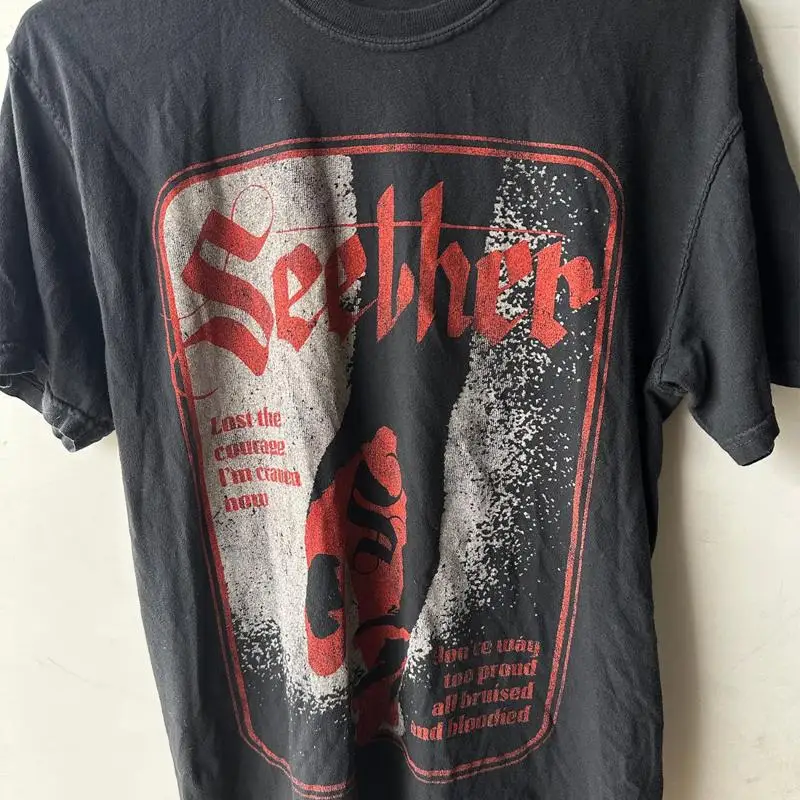 

Seether Band Music For Lovers Черная футболка из хлопка в полный размер