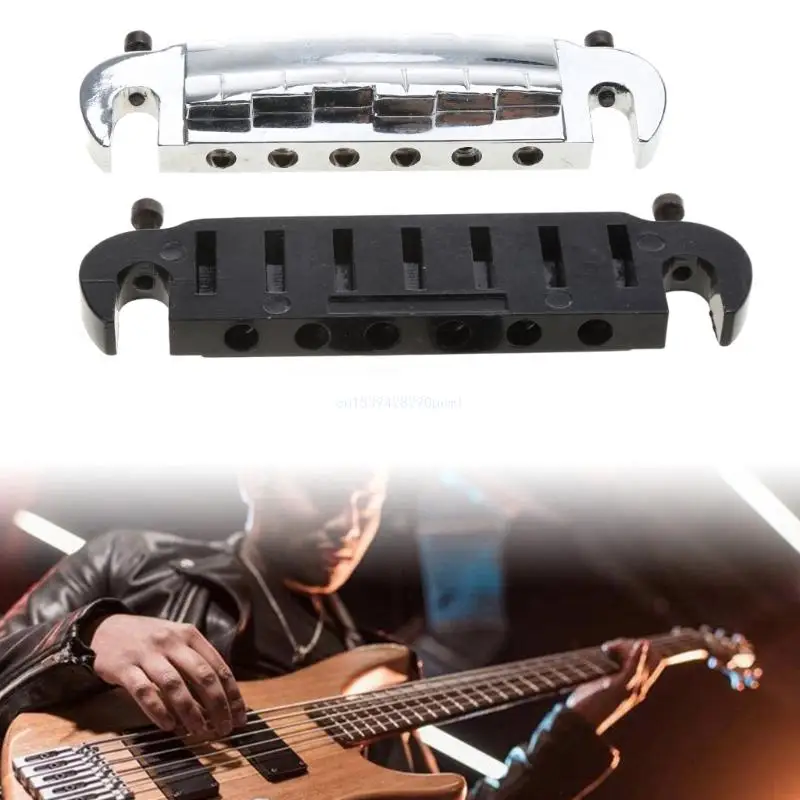 Adjustable Guitar Saddle Electric Guitar Small Integrated Bridge Wraparound Bridge Stop Tailpiece Electric Guitar Parts