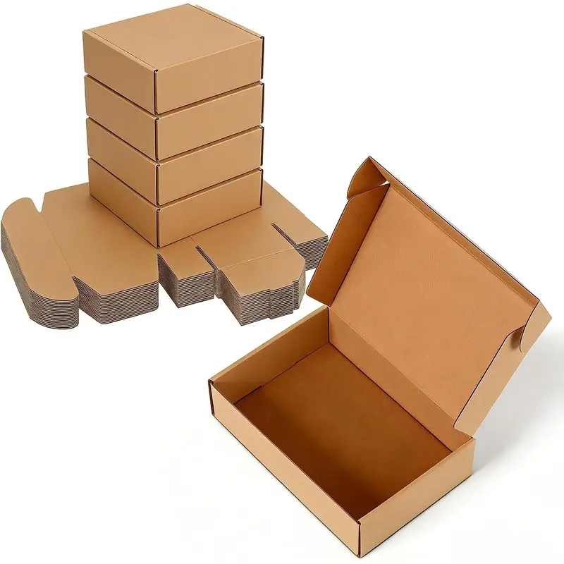 Small Brown Shipping Boxes 40/60Pack，Corrugated Cardboard Gift Boxes，Mailing Boxes for Small Business Packing and Storage