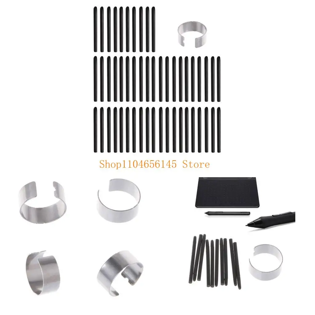 

5asd Touch Styluses Tip Nibs with Metal Clip for 471 671 472 672 CTH-490/690 CTL-490 Styluses Pen Tip Wring Access