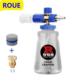 ROUE Snow Foam Lance Foamer Cannon Gun Soap Foam Generator High Pressure Car Washer Accessories For Karcher Nilfisk Parkside WAP