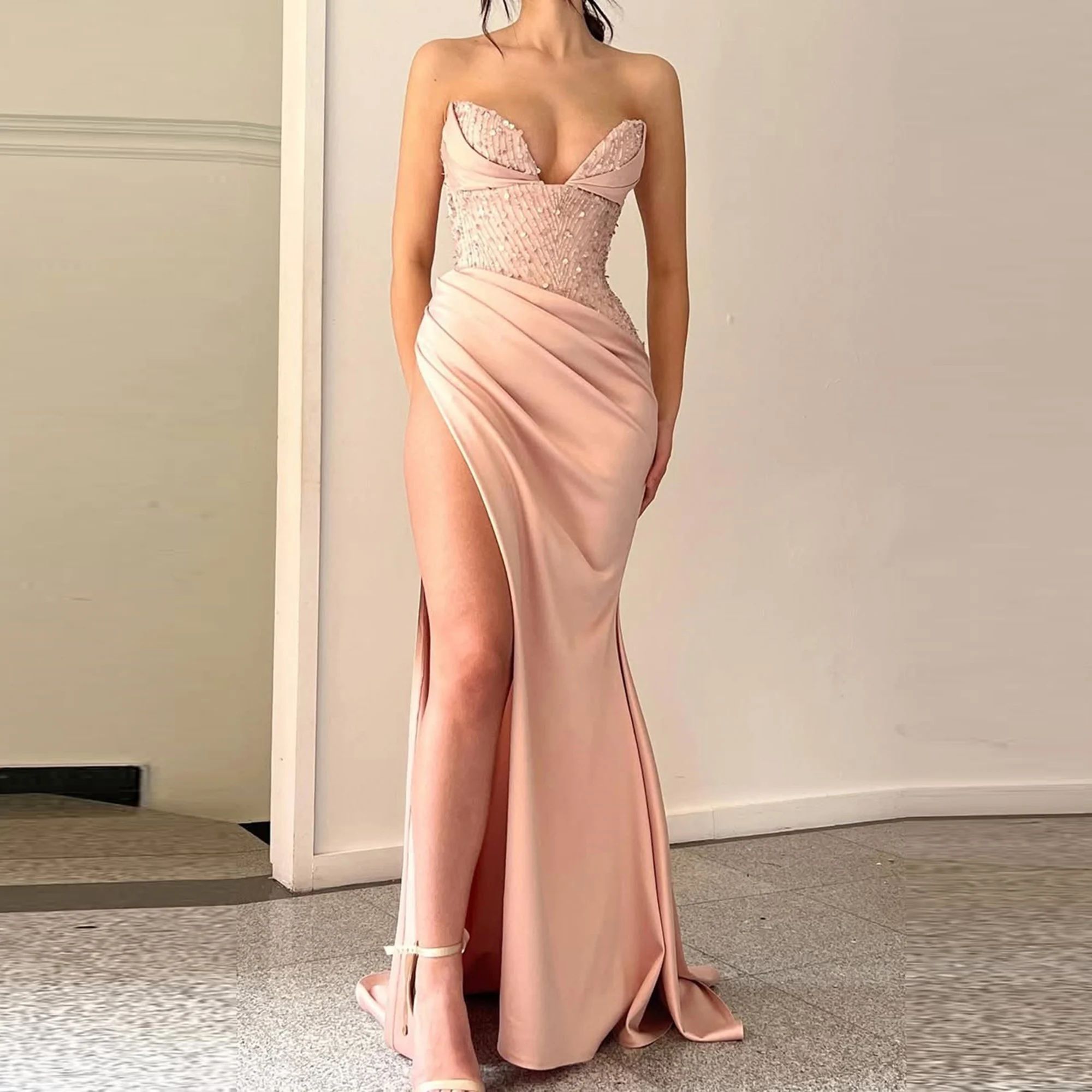 Dusty Pink Sexy Hig… - image