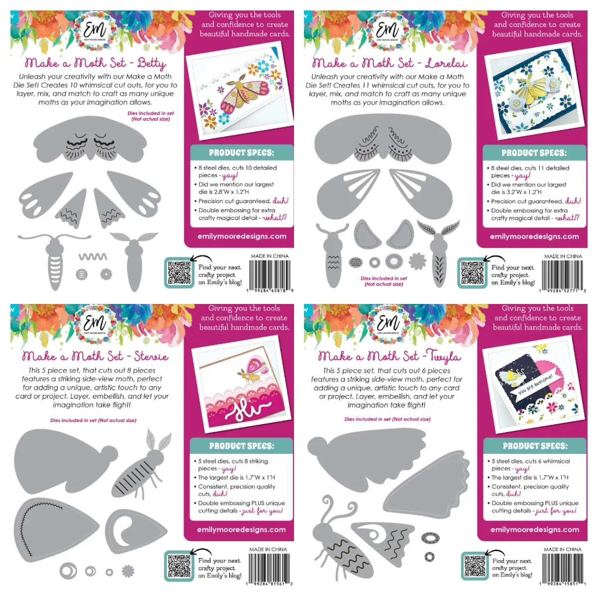 Nuevas troqueles de corte de Metal Twyla Stevie Lorelai Betty polilla feliz cumpleaños palabra negrita pastel troquel DIY tarjeta de felicitación Scrapbooking molde Mak