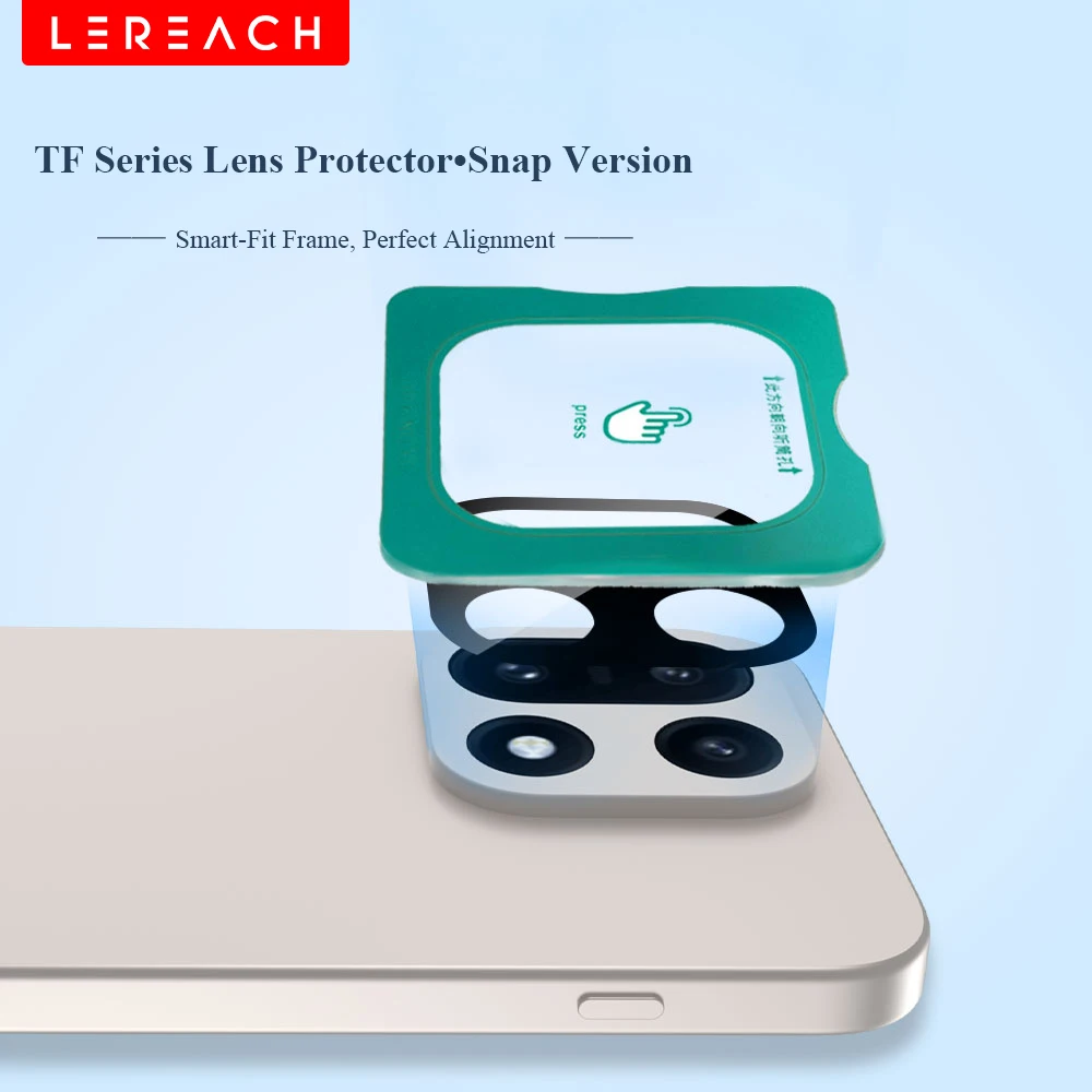 [Self-Locating Frame] Lereach for OnePlus 15 Ace 6 Tempered Glass Camera Lens Protector, Anti-Scratch High-Transparency