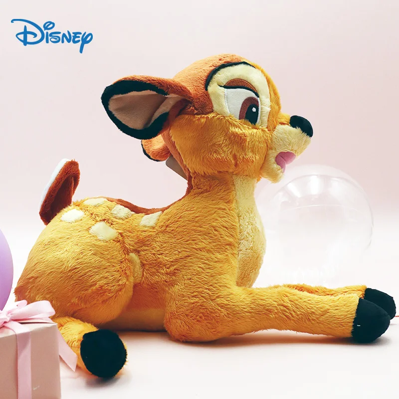 

Бэмби, плюшевые игрушки, магазин Диснея, 13,7 дюйма, мягкие куклы с оленями, аниме, фильмы и телевизор, милый декор для комнаты, день рождения для девочек для детей