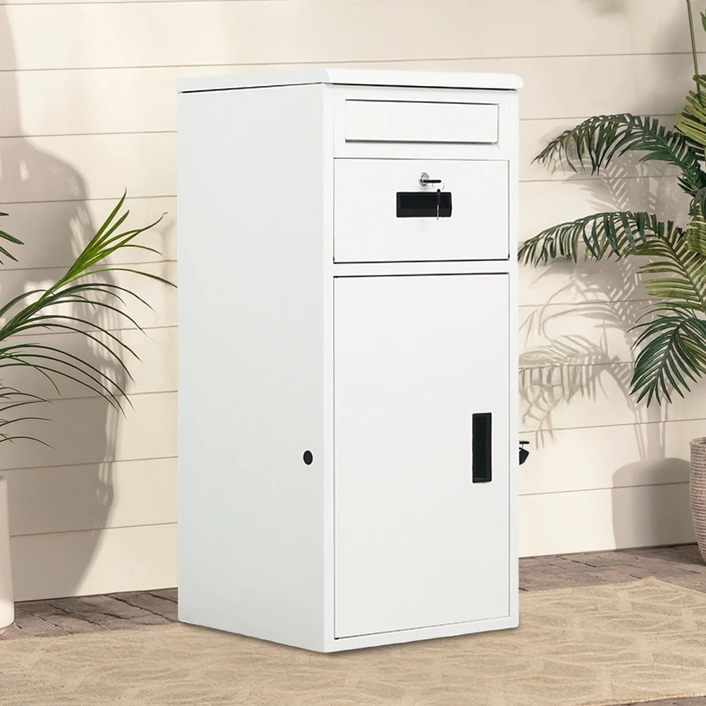 

Package Delivery Box with Lockable Secure Outdoor Storage Box Waterproof Outdoor Package Delivery for Secure Package Deliveries