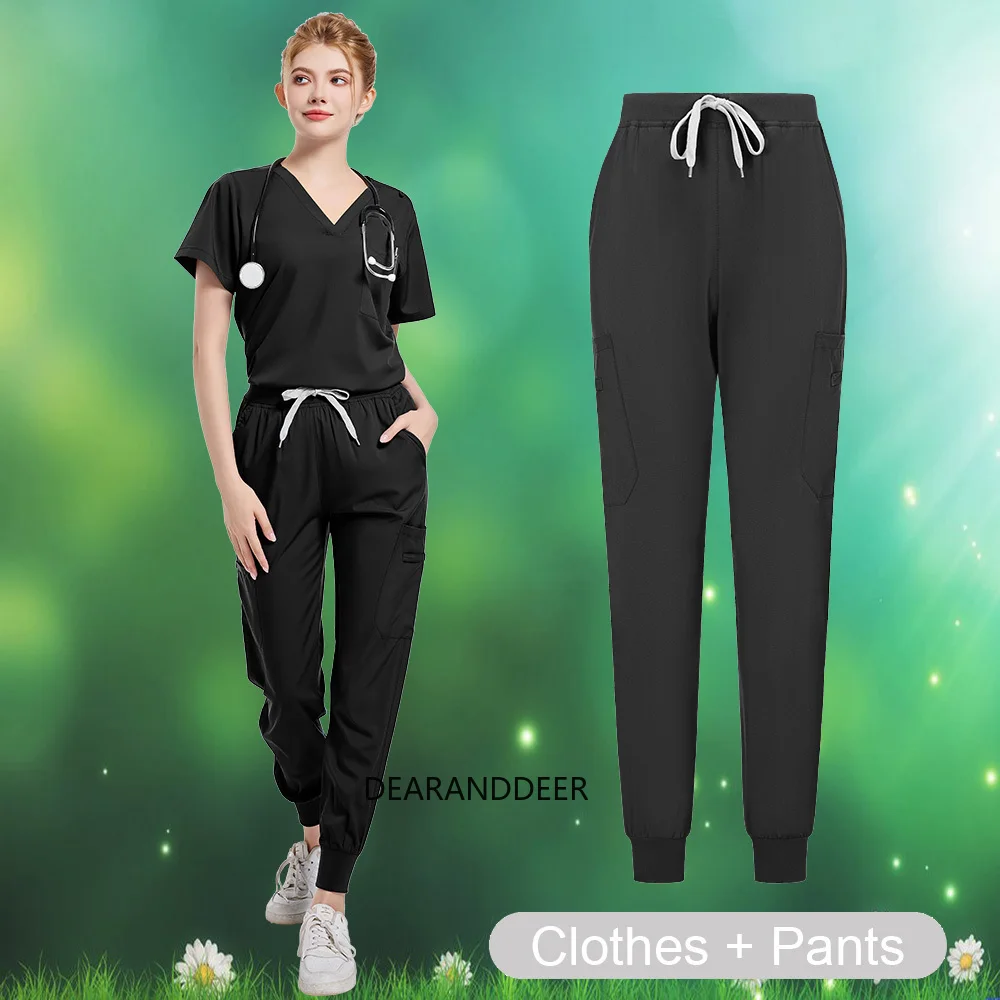 Unisex hospital medical clothing, beauty salon nurse set, nursing home caregiver, dental clinic doctor, clinical shirt and pants