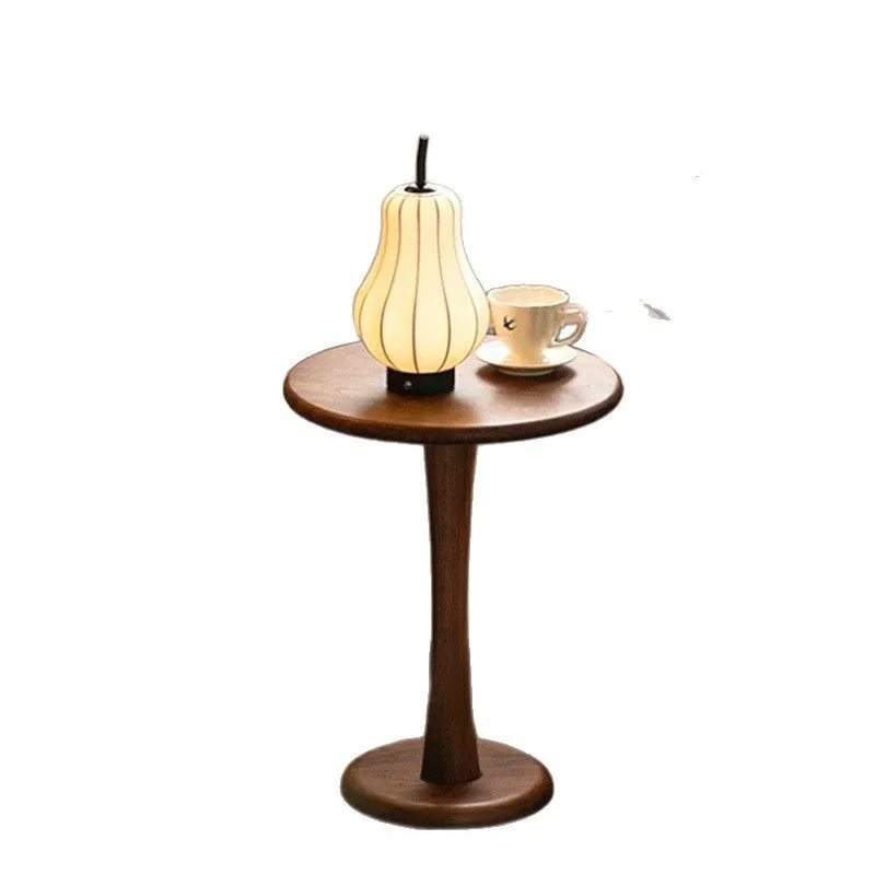 

Living room simple bedroom solid wood home round table sofa balcony coffee table coffee mobile table