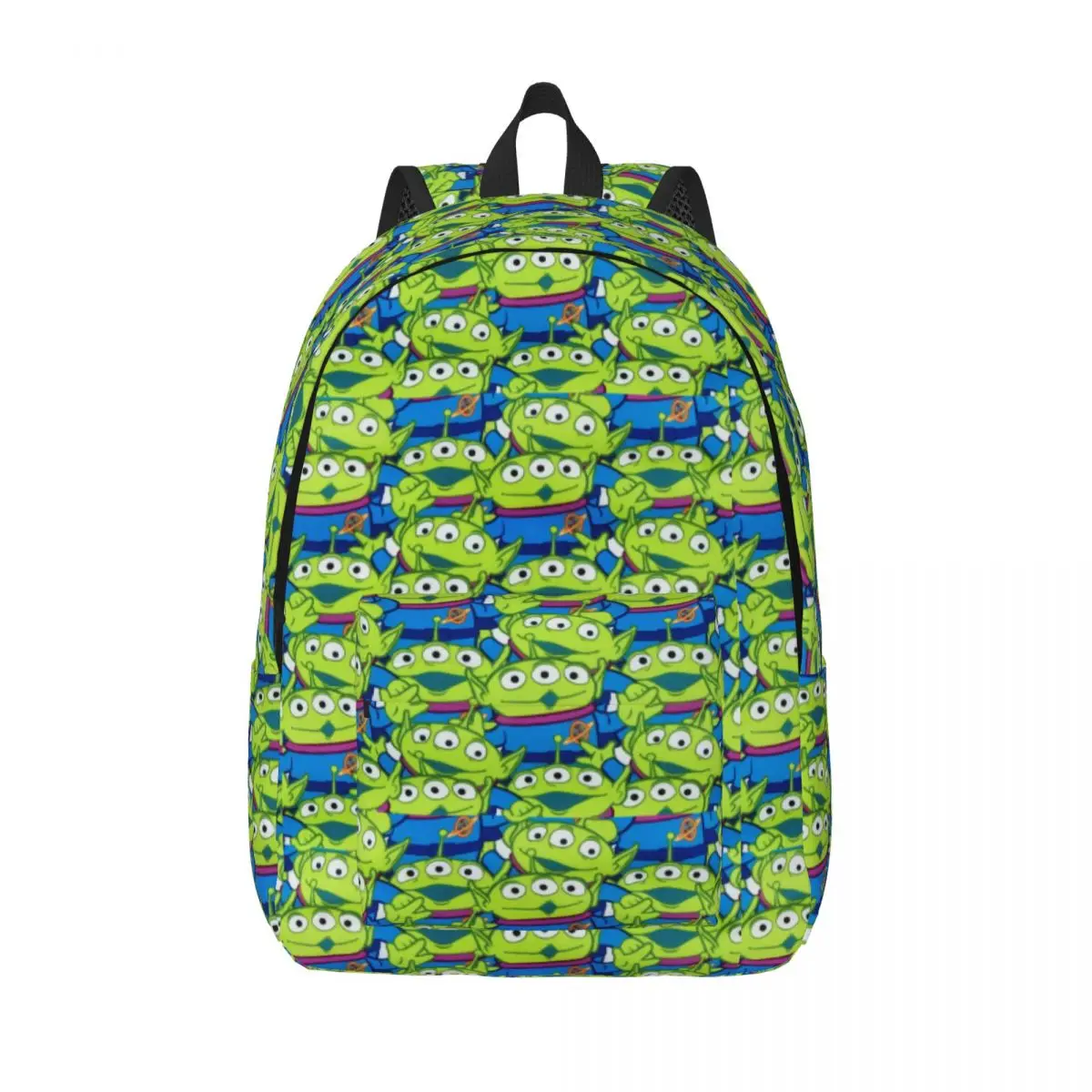 Custom Green Aliens Toy Story Laptop Backpack Women Men Casual Bookbag for School College Student Bags