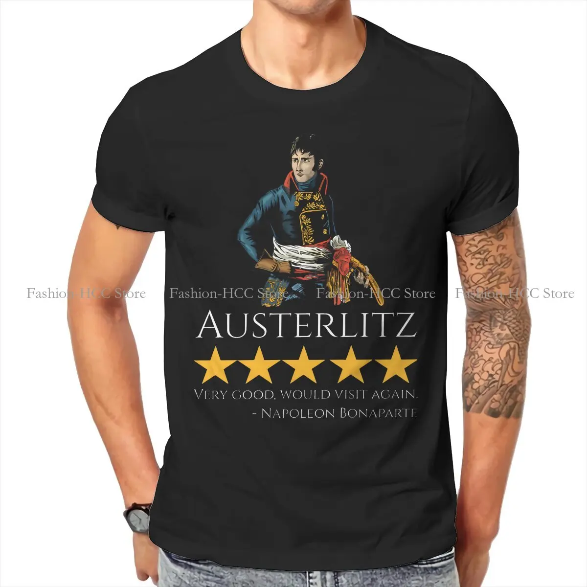 French Revolution Epic Transformation Original TShirts Napoleon Bonaparte Austerlitz Personalize Men\'s T Shirt New Trend 6XL