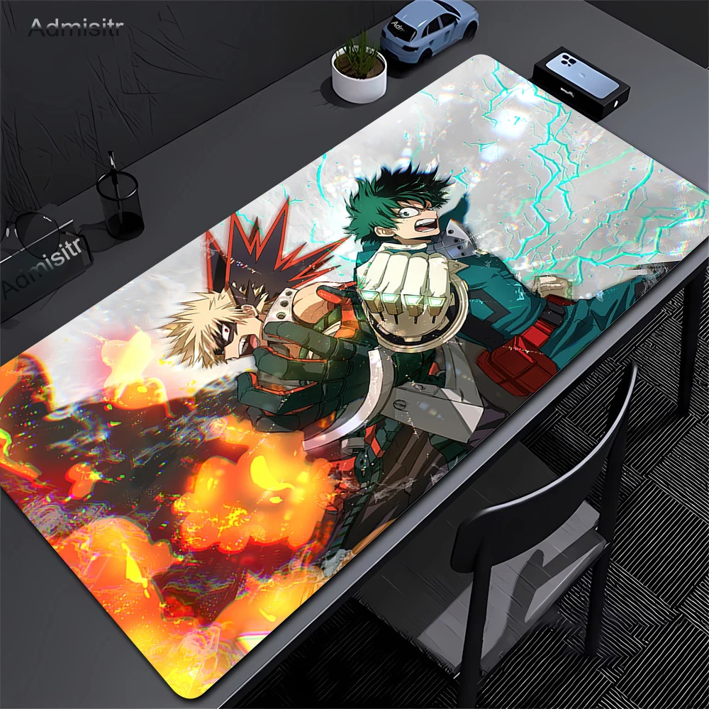

My Hero Academia Anime Mouse Pad XXL Gaming Accessories Office Gamer Keyboard Desk Mat Rubber Non-Slip Laptop Anime Mousepad