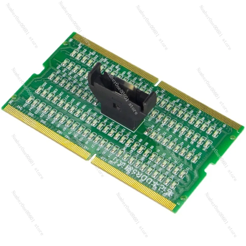 For DDR5 notebook main board memory forward and reverse dual-purpose test card with light, tester, memory slot detection