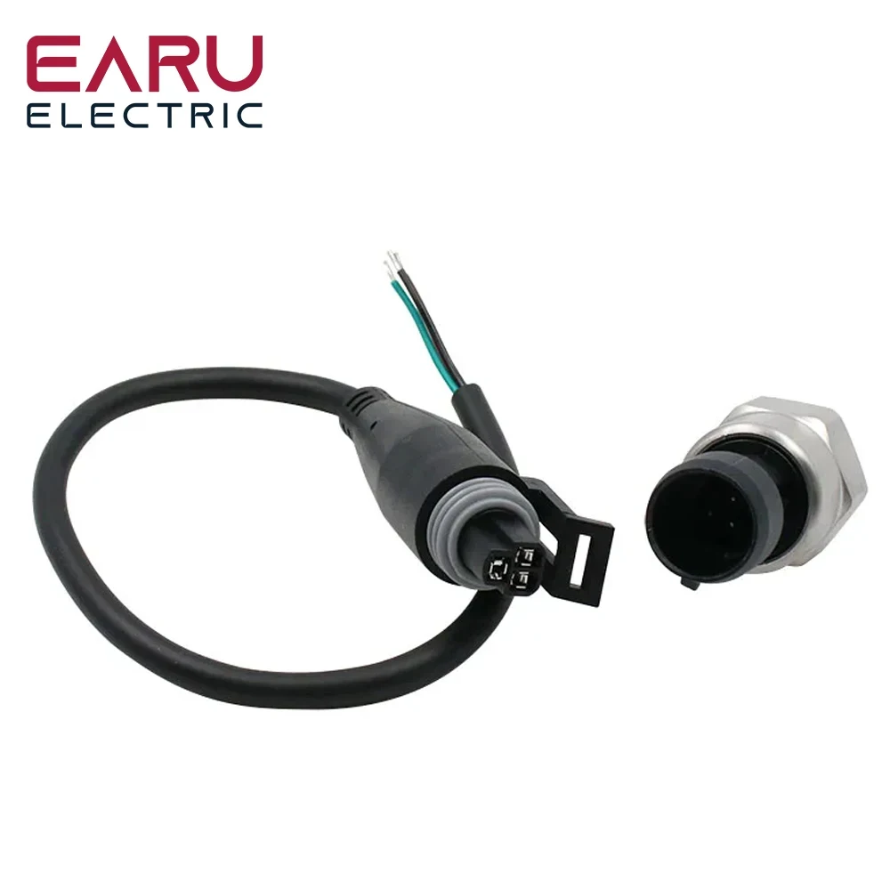 DC 5V 1/8NPT Pressure Sensor Transducer Arduino Stainless Steel Oil Air Water Fuel Gas Transmitter 30psi 100psi 200psi 500psi