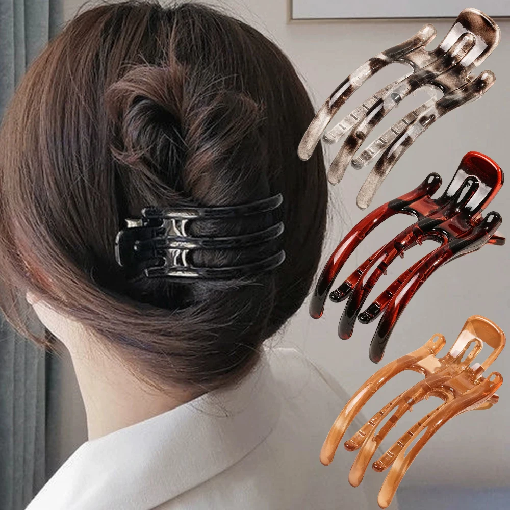 Neue Entenschnabel Haar Krallen Klemmen Krabben Haarspangen Bogen Einfarbig Acryl Haar Clips Mode Frauen Haarnadel Pferdeschwanz Haar Zubehör