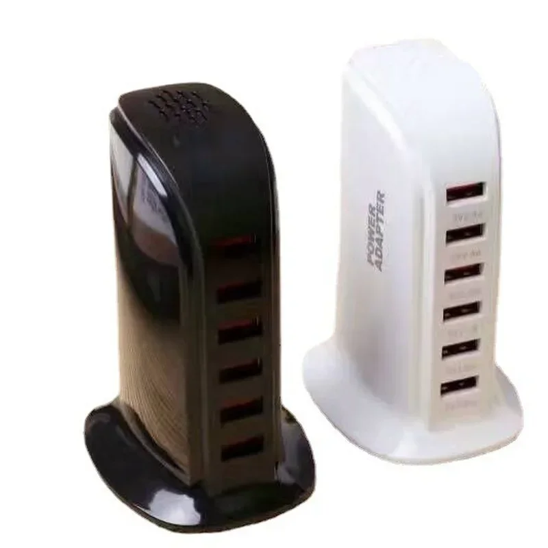 6-Port USB Schnellladegerät Tragbare Ladestation für Apple IPhone Watch Phone Wandladegerät R57