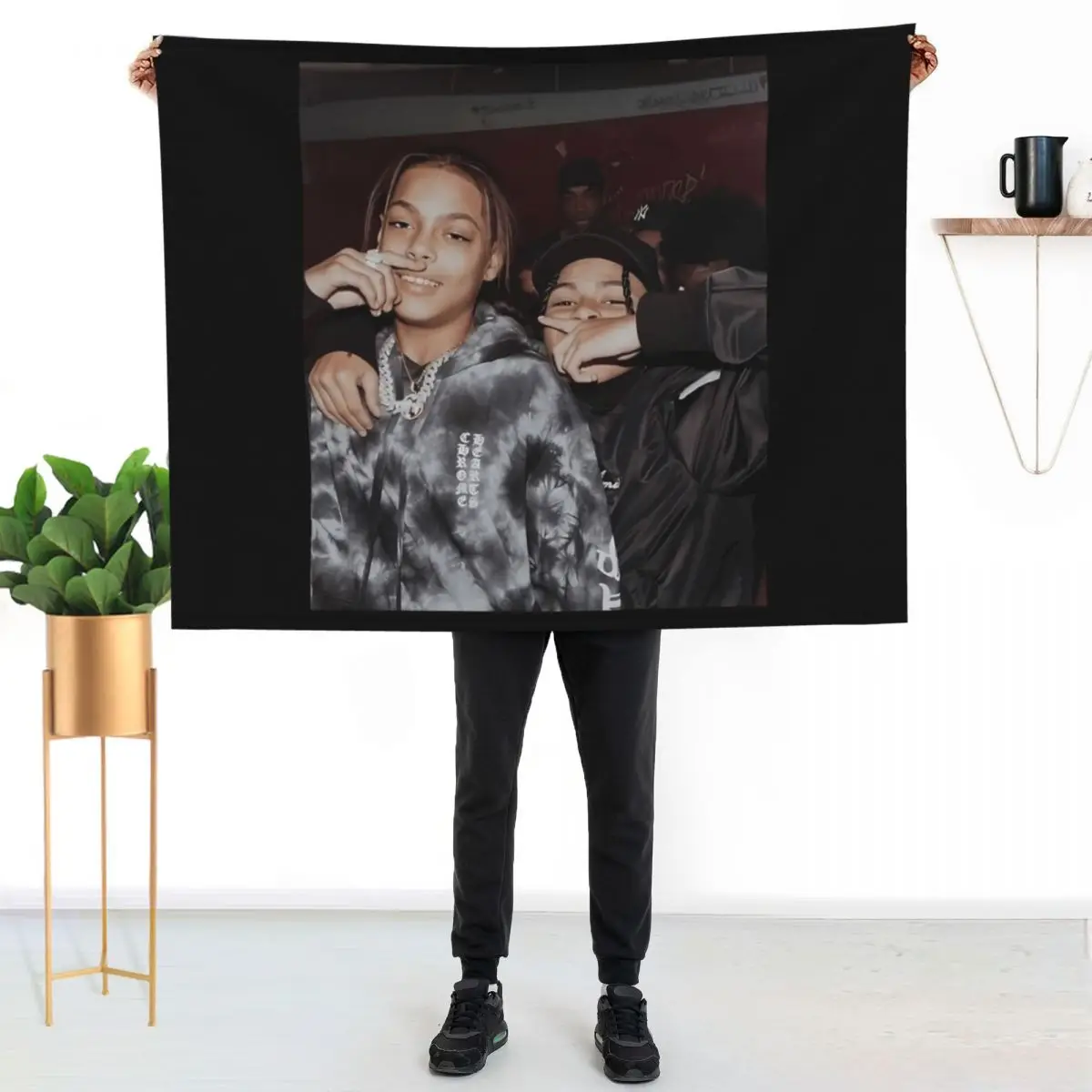 

Dd osama and sugarhillddot Throw Blanket Men's Soft Warm Throw Blanket for Couch