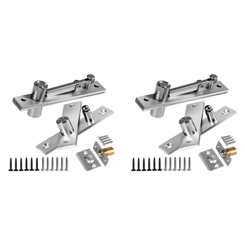 

PORK-2X Door Pivot Hinge, Invisible Pivot Hinge System With Goal Kick Hardware,For Heavy Duty Wood Doors Up To 200 Lbs Type I