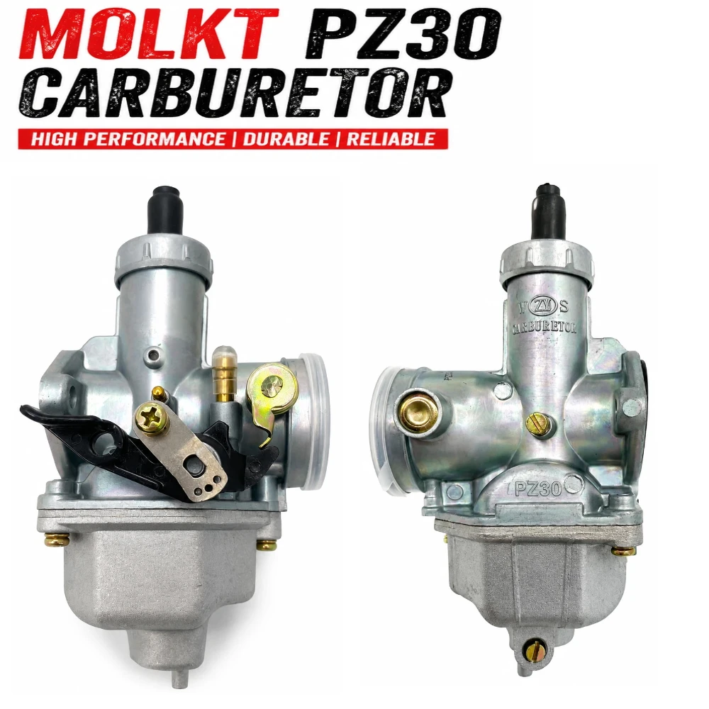 MOLKT PZ30 Carburetor 30mm Carb For Dirt Bike Pit Bike ATV Motorcycle 150cc 160cc 200cc 250cc Engine Performance Upgrade